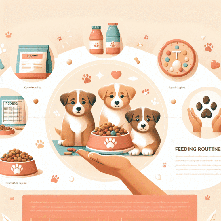 ideal feeding routine for small puppies in their first months